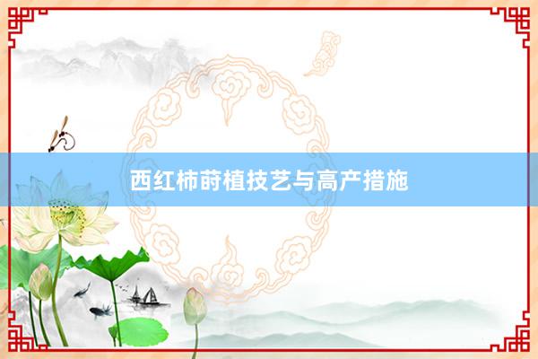 西红柿莳植技艺与高产措施